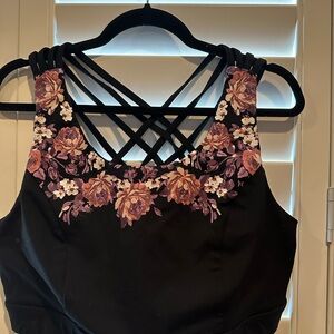 Torrid Active Floral Sports Bra, Size 2